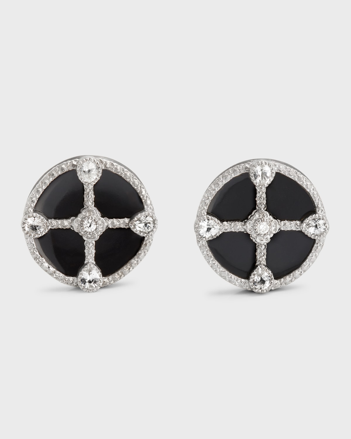 ARMENTA MEN'S STERLING SILVER ENAMEL CUFFLINKS