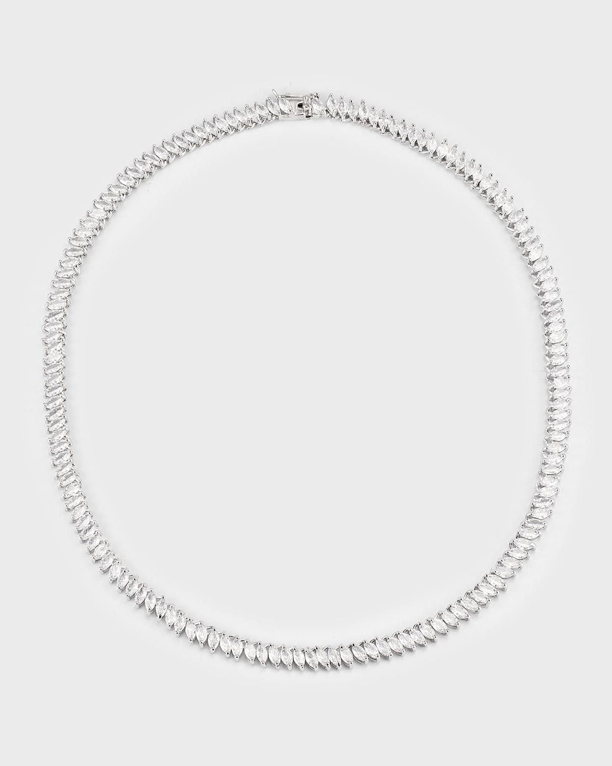 FALLON Kelly Marquise Cubic Zirconia Tennis Necklace