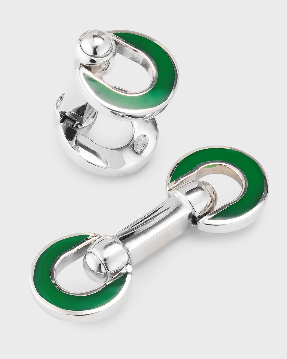 Men's Horseshoe Enamel Flip Cufflinks