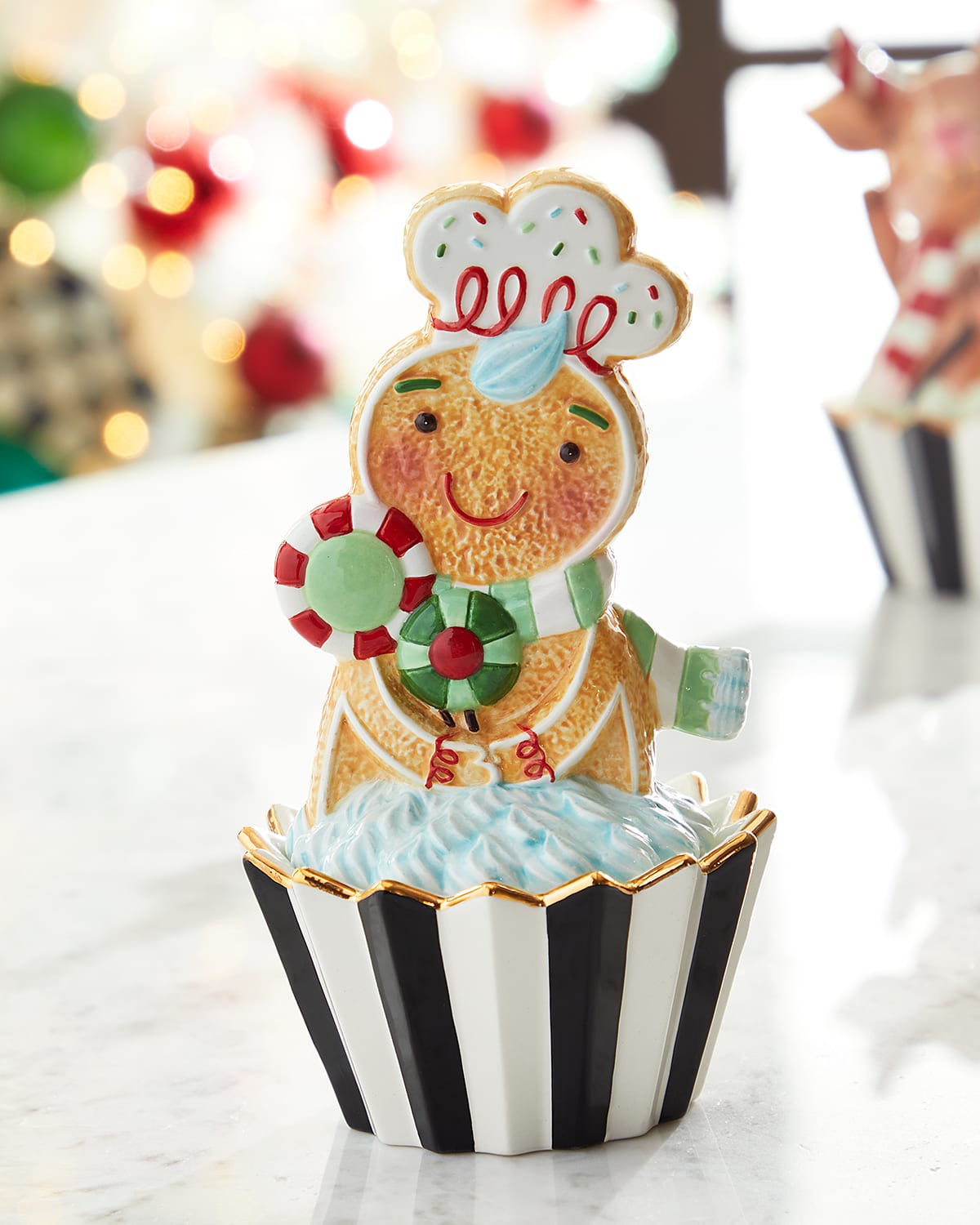 Mackenzie-childs Holiday Sweets Gingerbread Cupcake Box