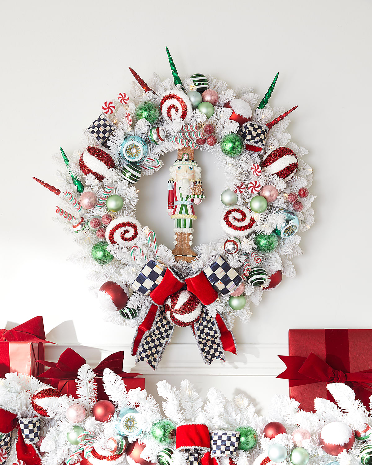 Mackenzie-childs Holiday Sweets Illuminated Wreath