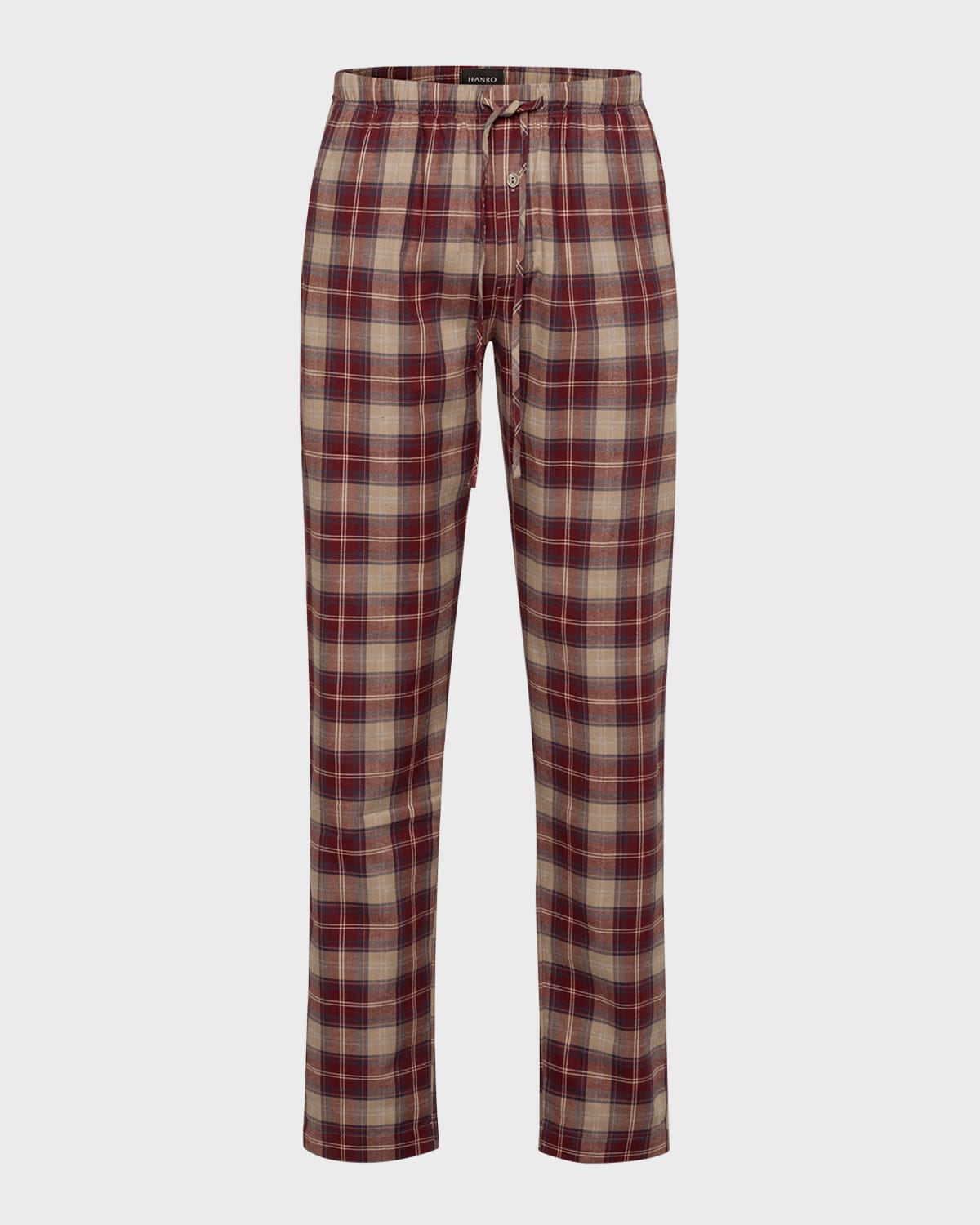 Shop Hanro Men's Cozy Comfort Flannel Pajama Pants In Homey Check