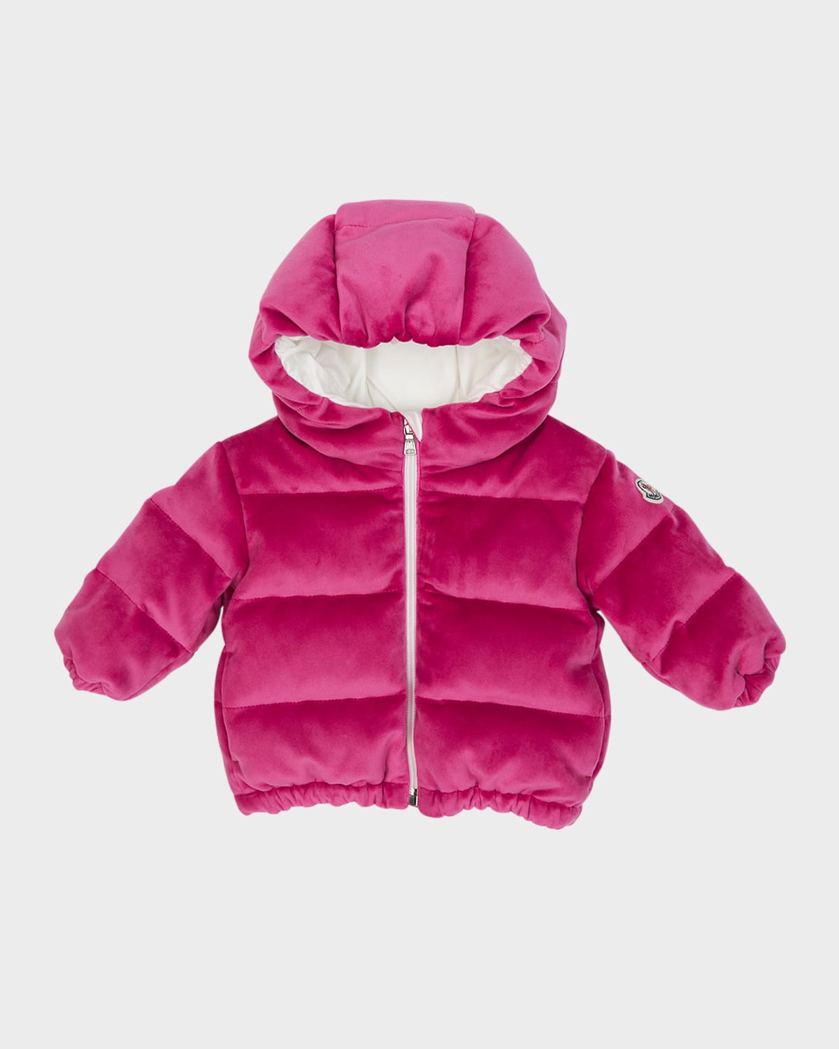 Moncler Girls' Daos Chenille Down Jacket - Baby, Little Kid In Bright Pink