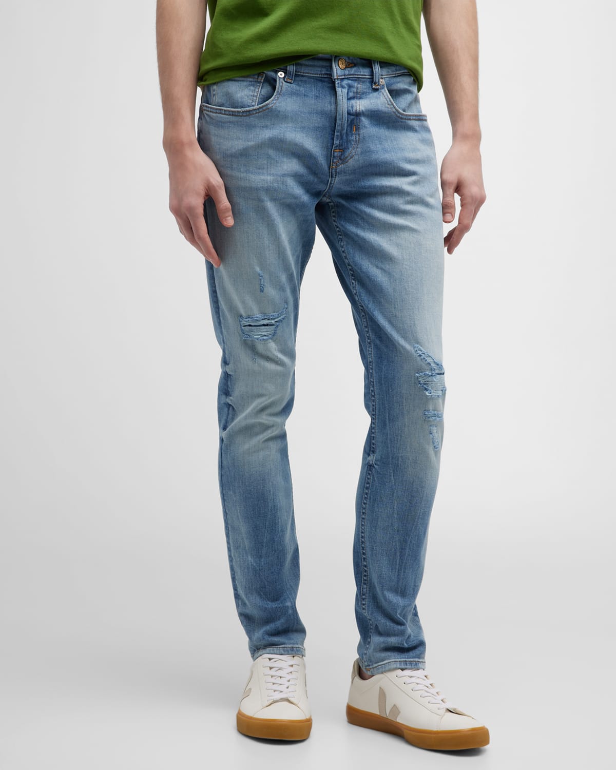 7 FOR ALL MANKIND MEN'S SLIMMY EARTHKIND STRETCH TEK JEANS 