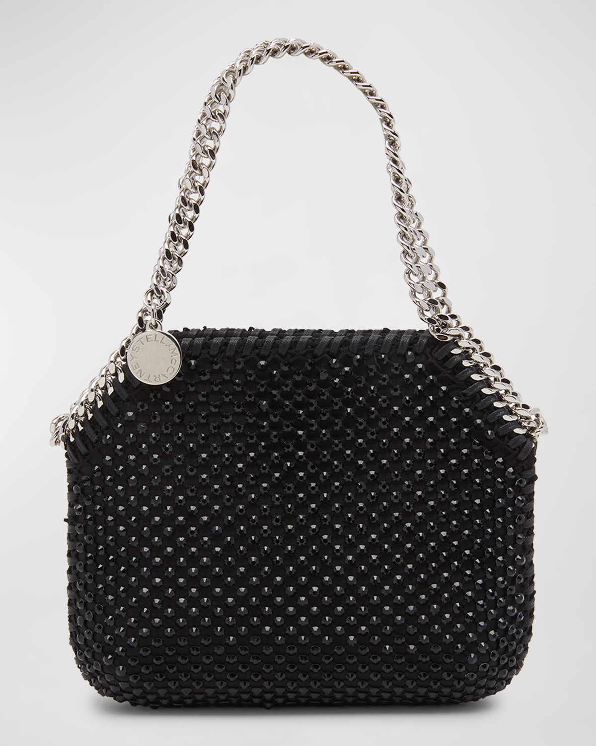 STELLA MCCARTNEY FALABELLA MINI CRYSTAL MESH SHOULDER BAG 