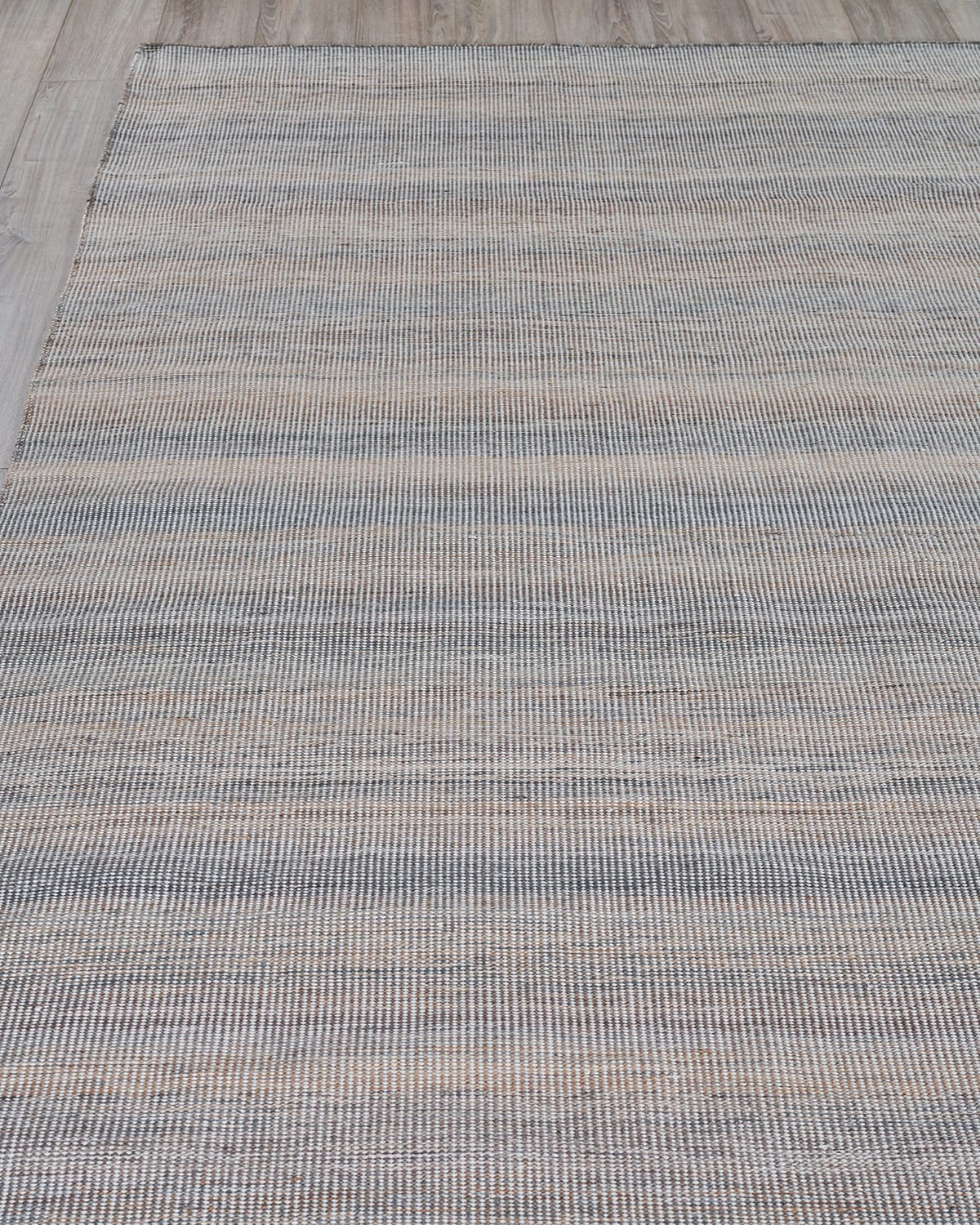 Exquisite Rugs Loren Indoor/outdoor Flat-weave Rug, 9' X 12' In Gray, Ivory