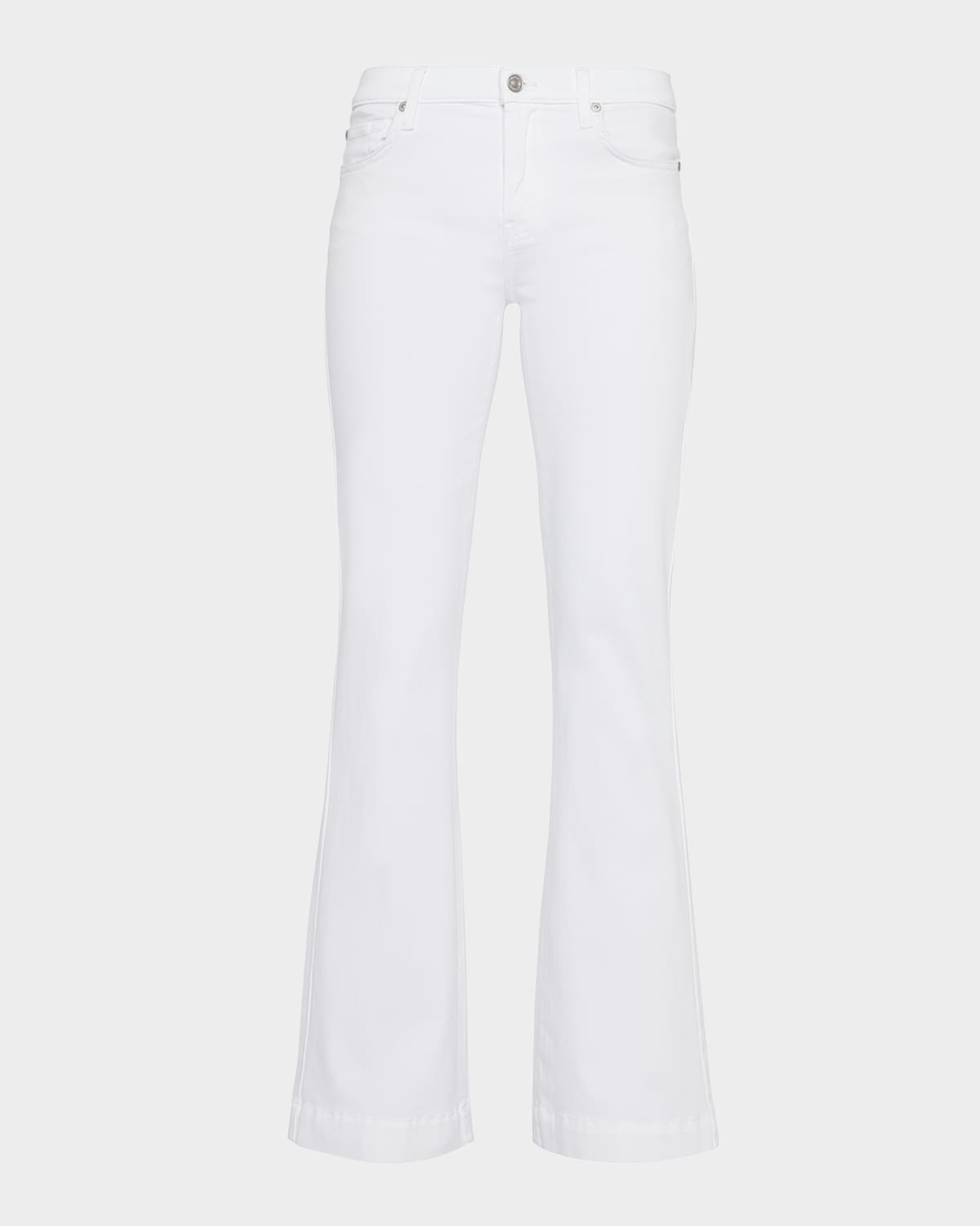 7 For All Mankind Tailorless Dojo Wide Leg Jeans In Luxe White