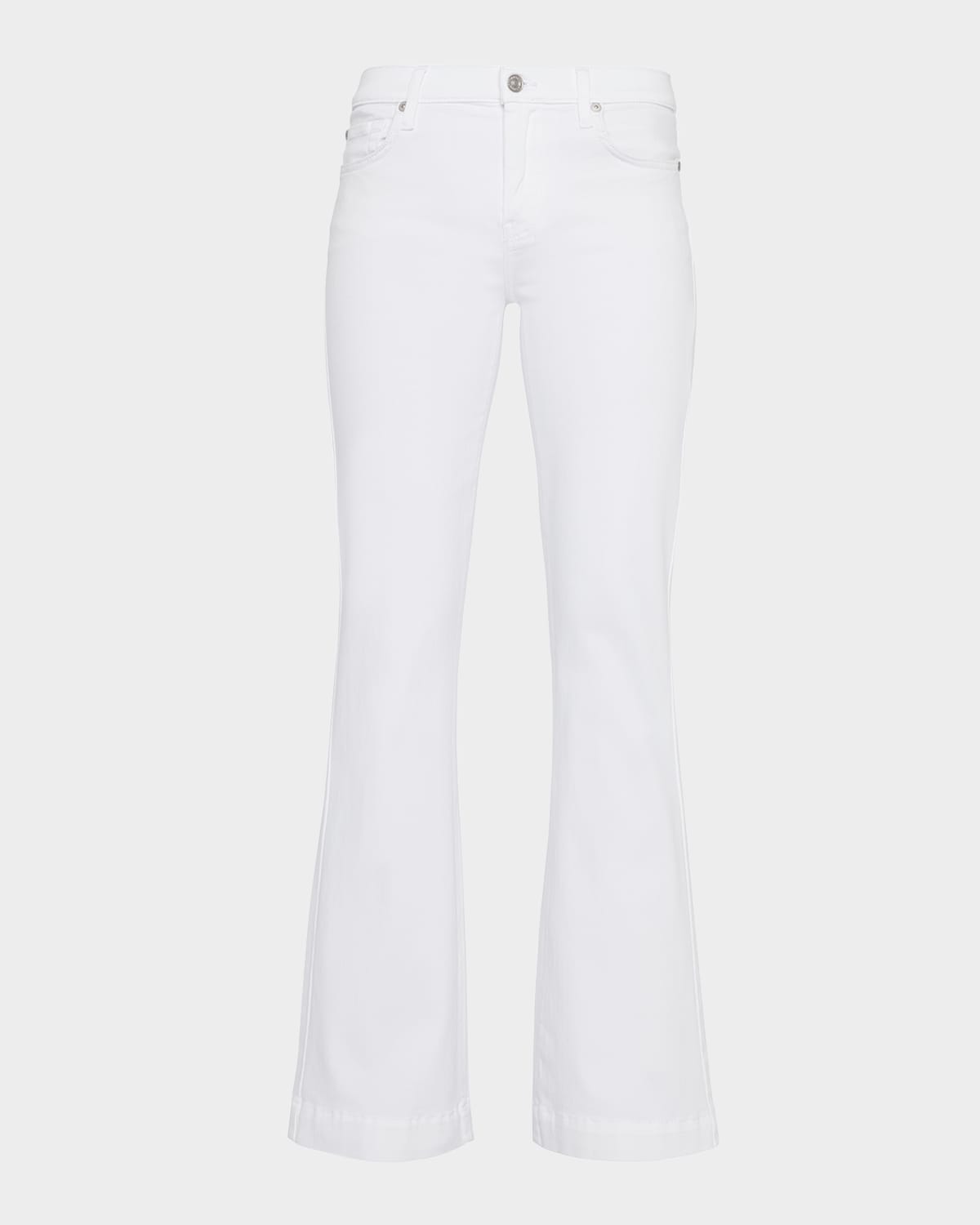 Shop 7 For All Mankind Dojo Wide-leg Tailorless Trouser Jeans In Luxe White