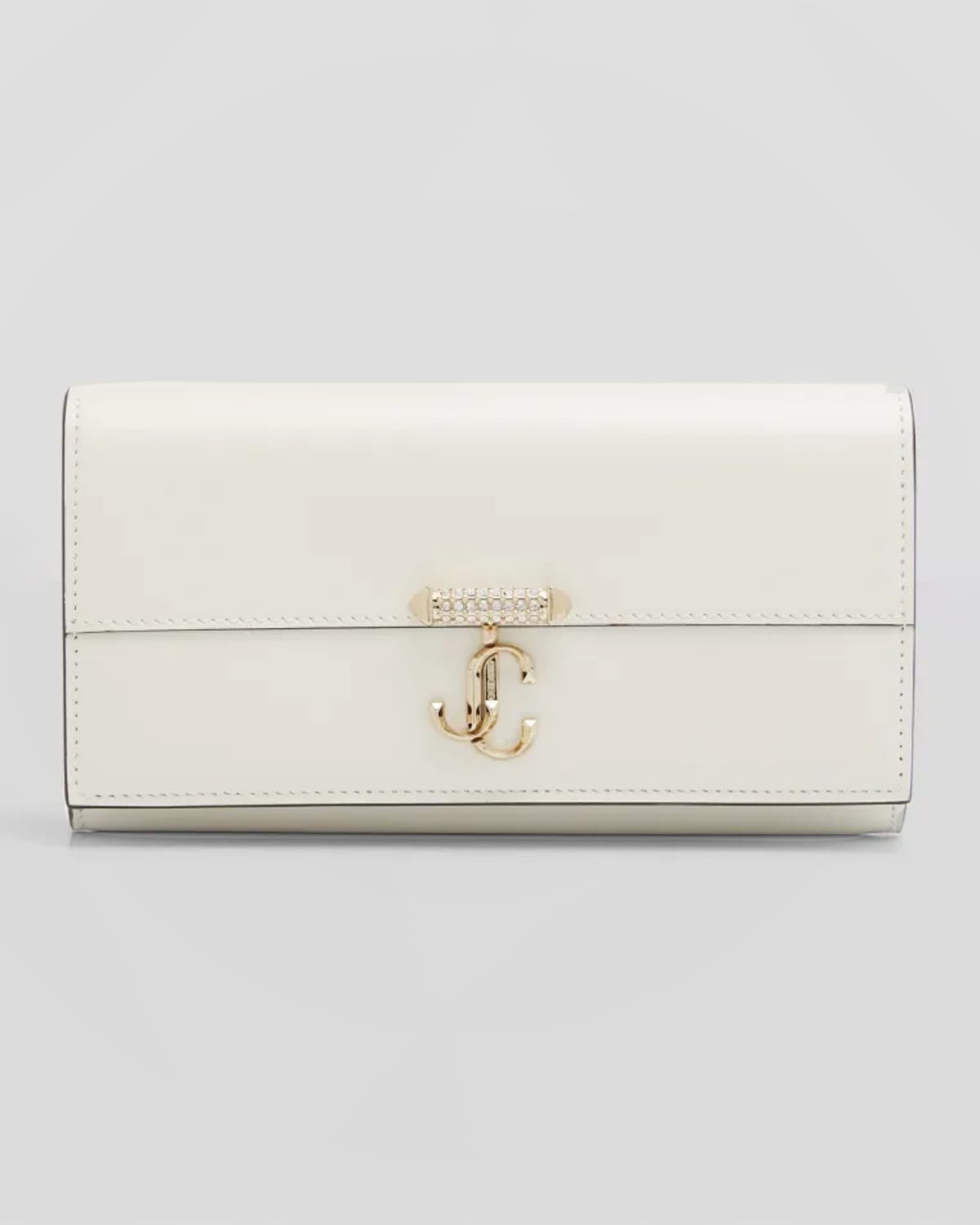 Varenne Leather Wallet with Embellished Strap
