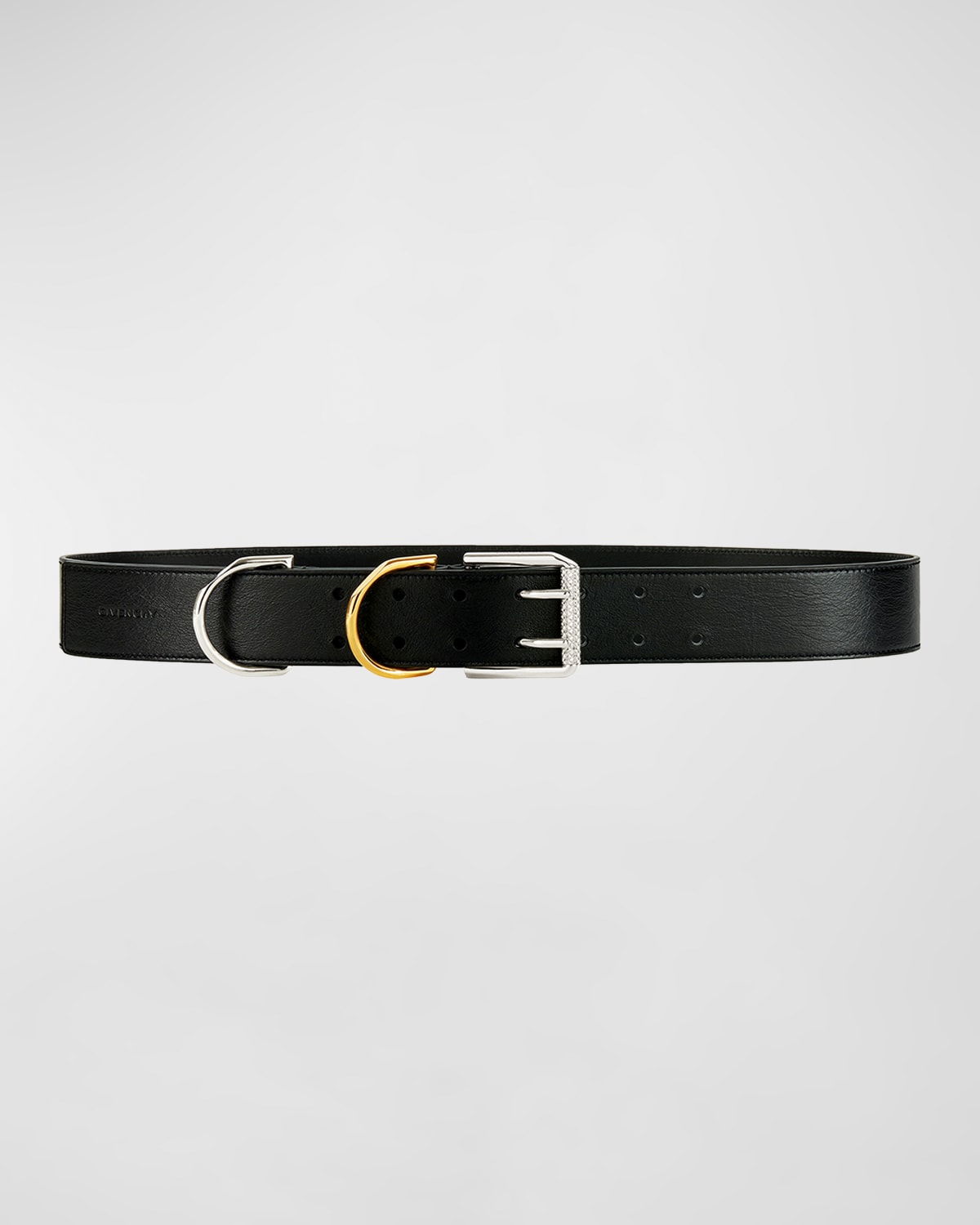 Givenchy Voyou Leather Belt In 001 Black