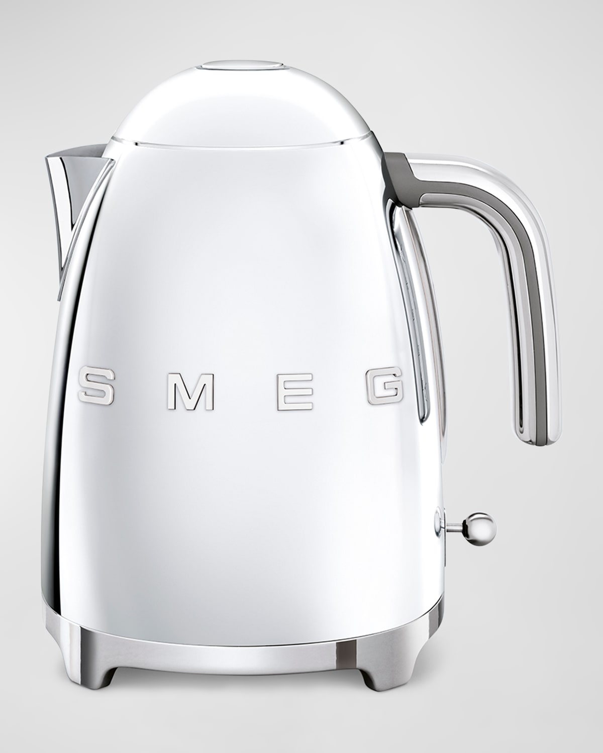 Shop Smeg Metallic Retro-style Electric Kettle In Stainless Steel