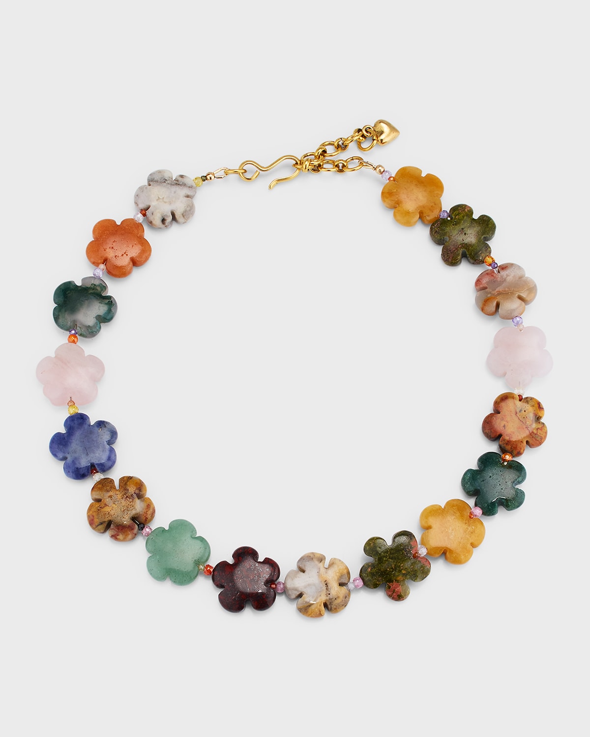 Bloom Necklace with Semiprecious Gemstones