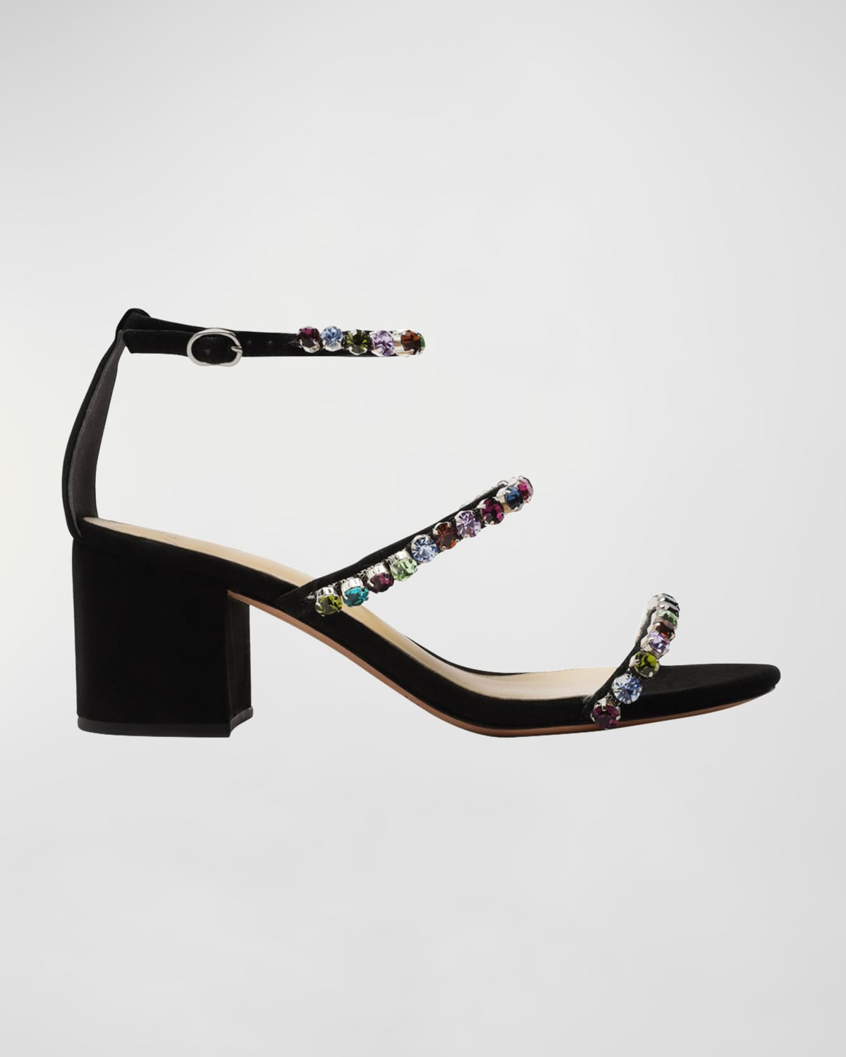 Alexa Multicolored Jewel Ankle-Strap Sandals