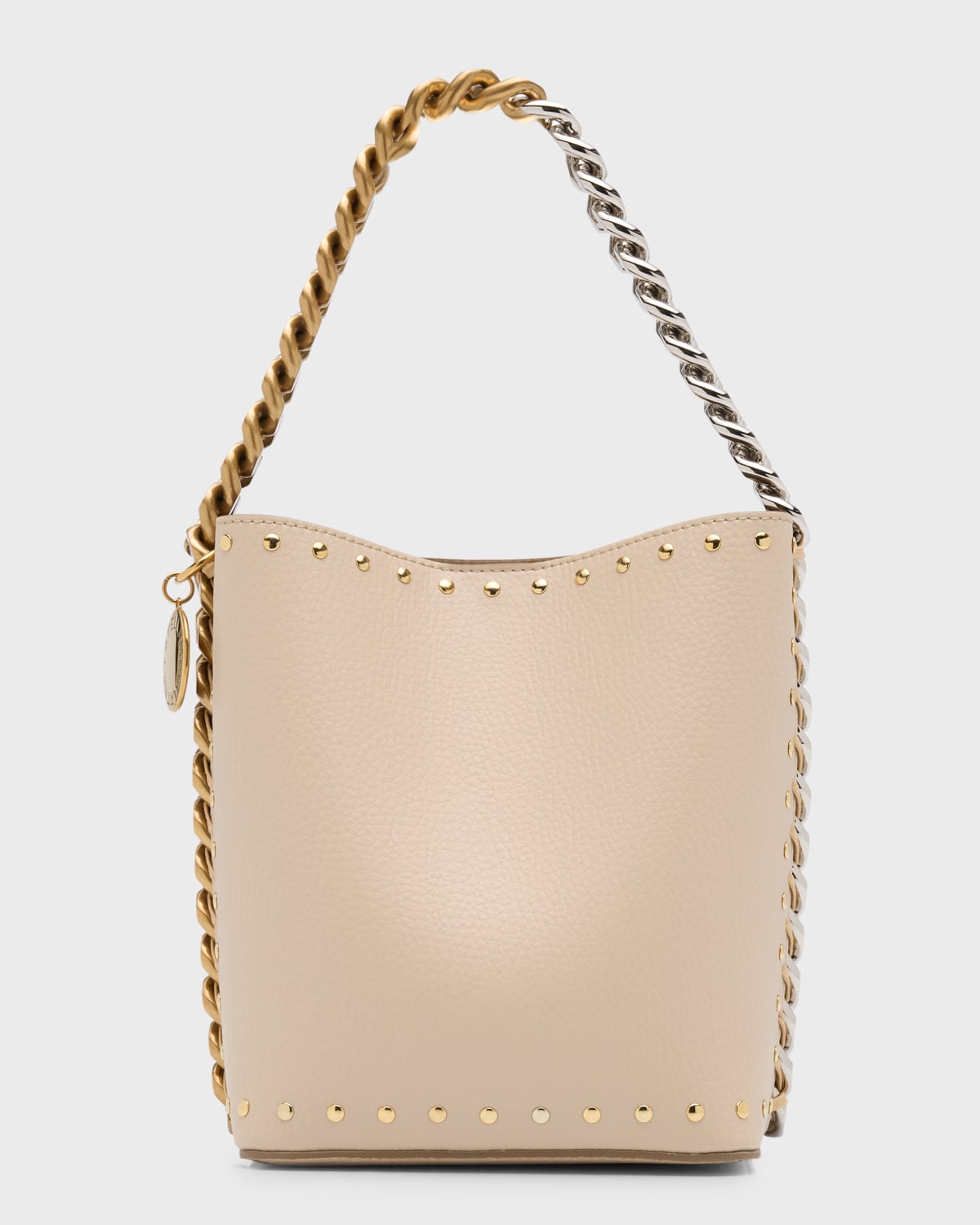 Stella Mccartney Frayme Bucket Bag In Cipria