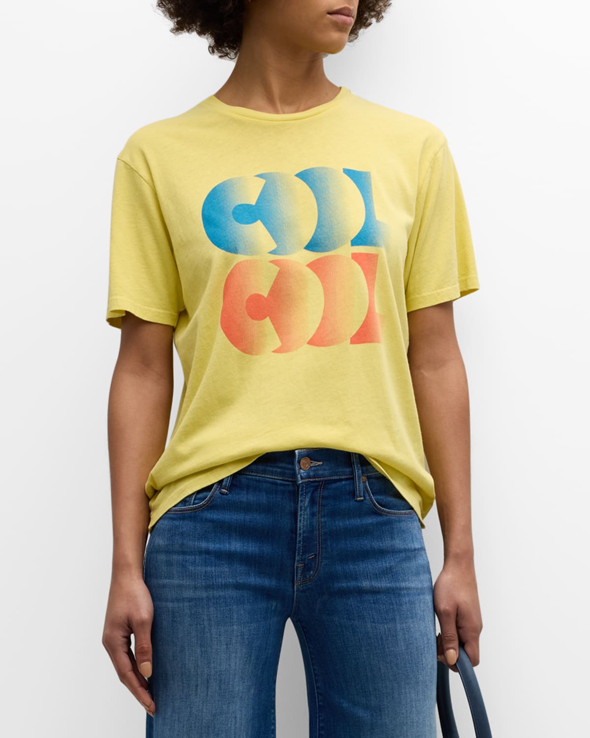 Shop Mother The Rowdy Crewneck Tee In Cool Cool Coo
