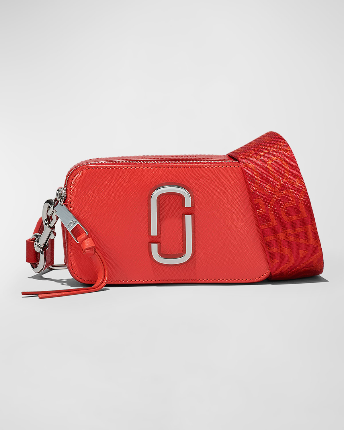 Marc Jacobs The Bicolor Snapshot In Electric Orange M