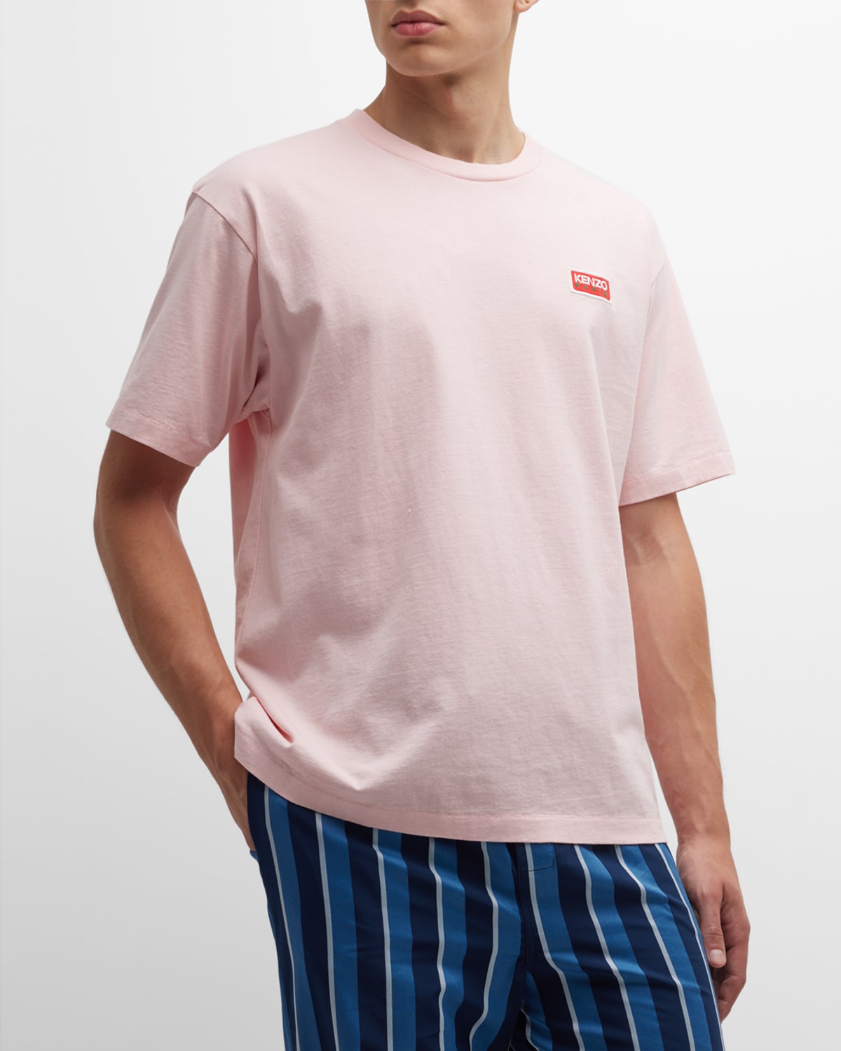 Kenzo Men's  Paris Oversized T-shirt In Faded Pink