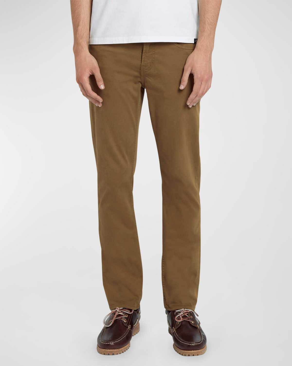 7 For All Mankind Men's Slimmy Luxe Performance Plus Pants In River Bed