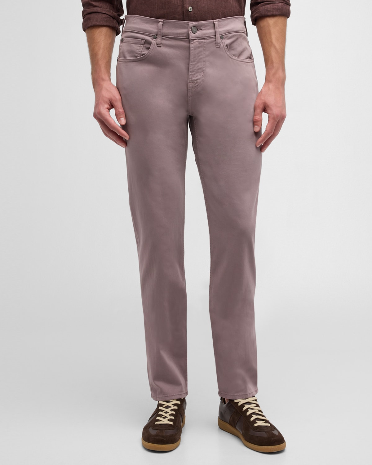 Shop 7 For All Mankind Men's Slimmy Luxe Performance Plus Pants In Mauve