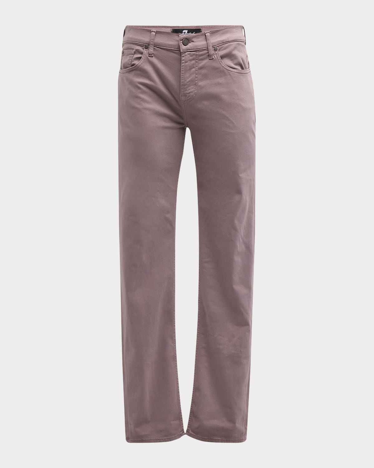 7 For All Mankind Men's Slimmy Luxe Performance Plus Pants In Mauve