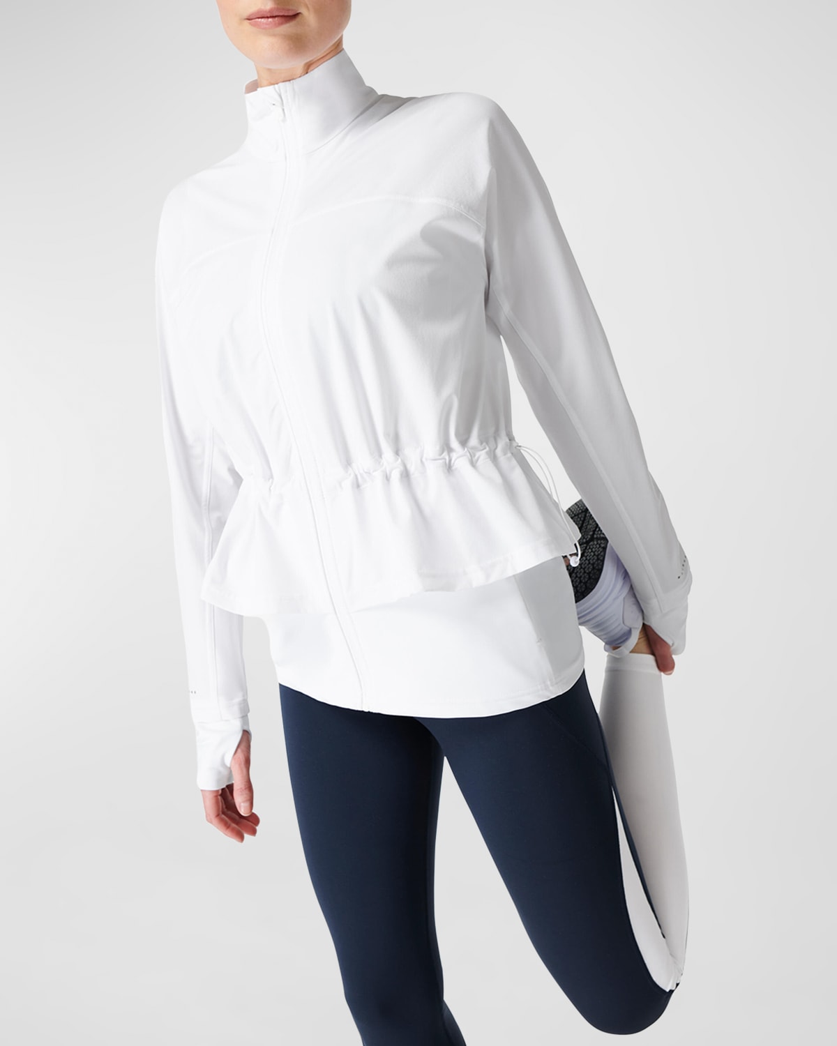 Sweaty Betty Fast Lane Running Jacket In White