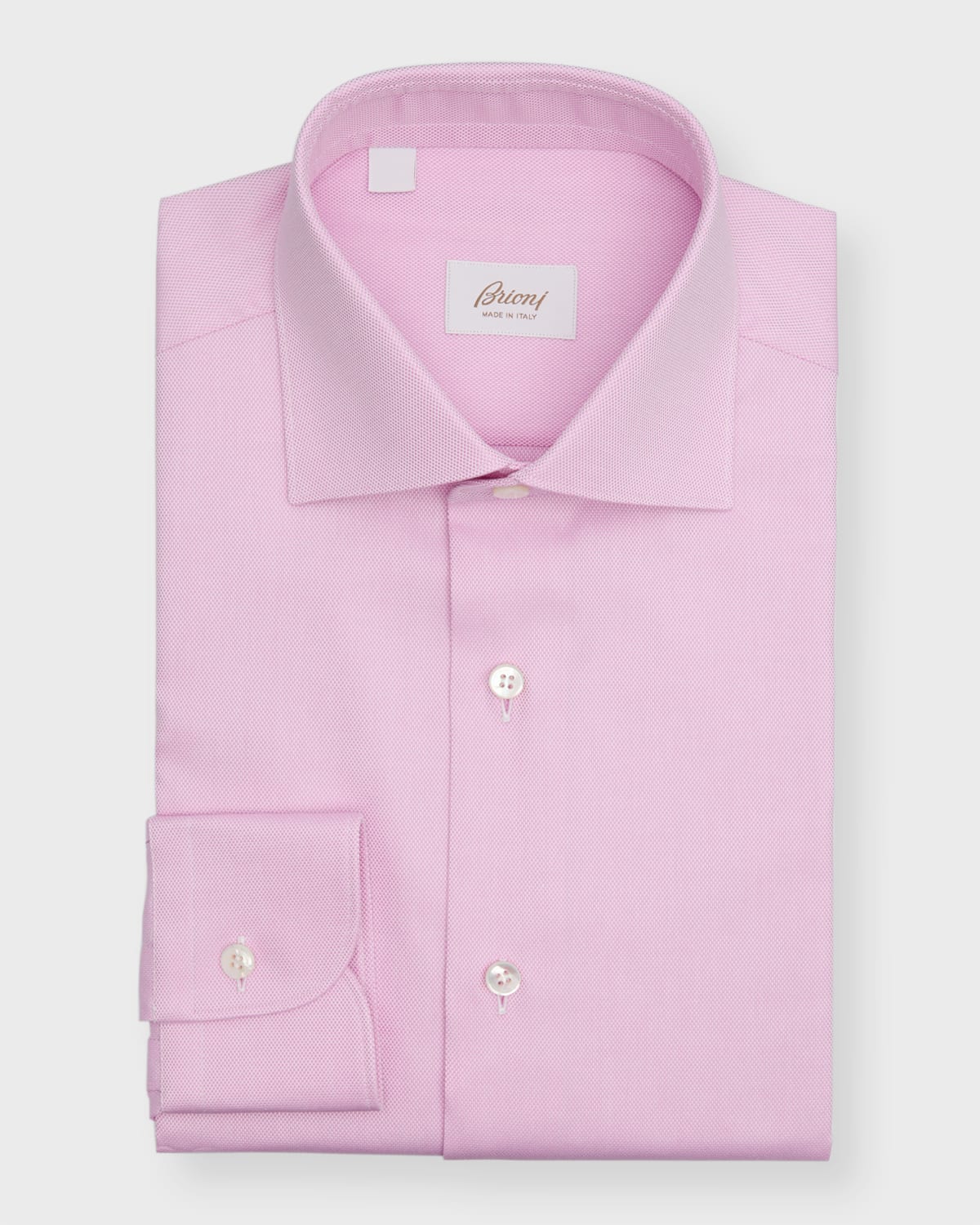 Brioni Men's Cotton Oxford Dress Shirt In Rose