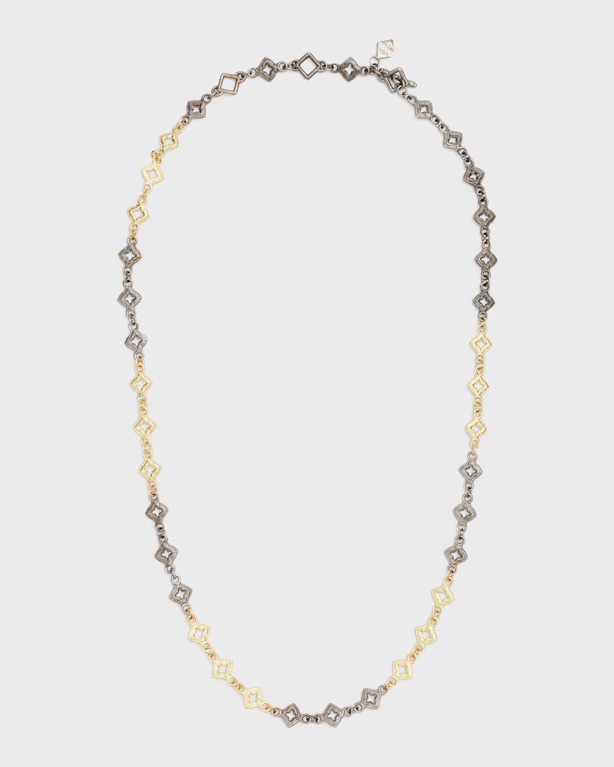 Armenta Old World Mini Scroll Necklace In 18k Gold And Silver