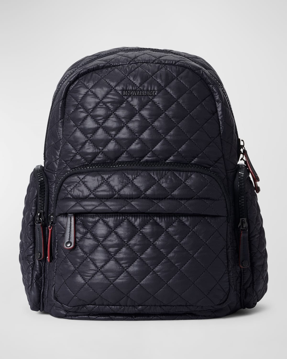 Mz Wallace Metro Quilted Nylon Backpack In Black
