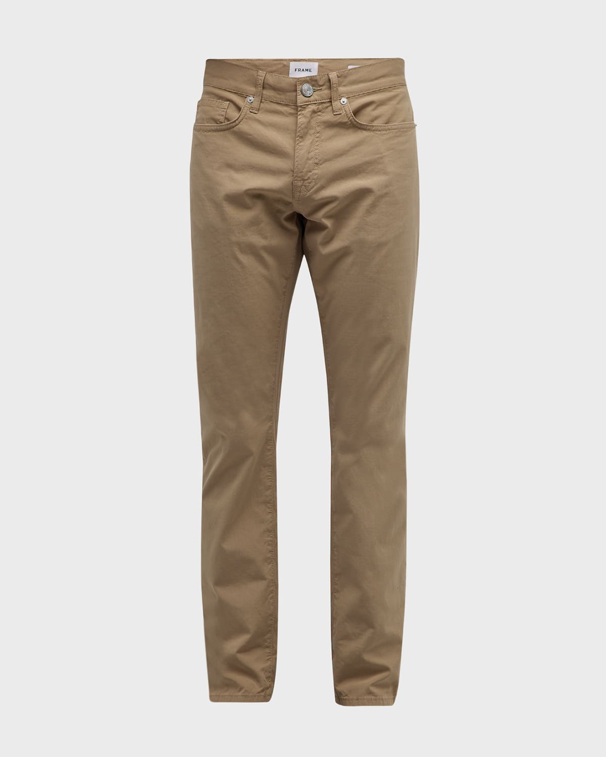 Frame L'homme Slim Fit Ripstop Stretch Cotton Pants In Khaki