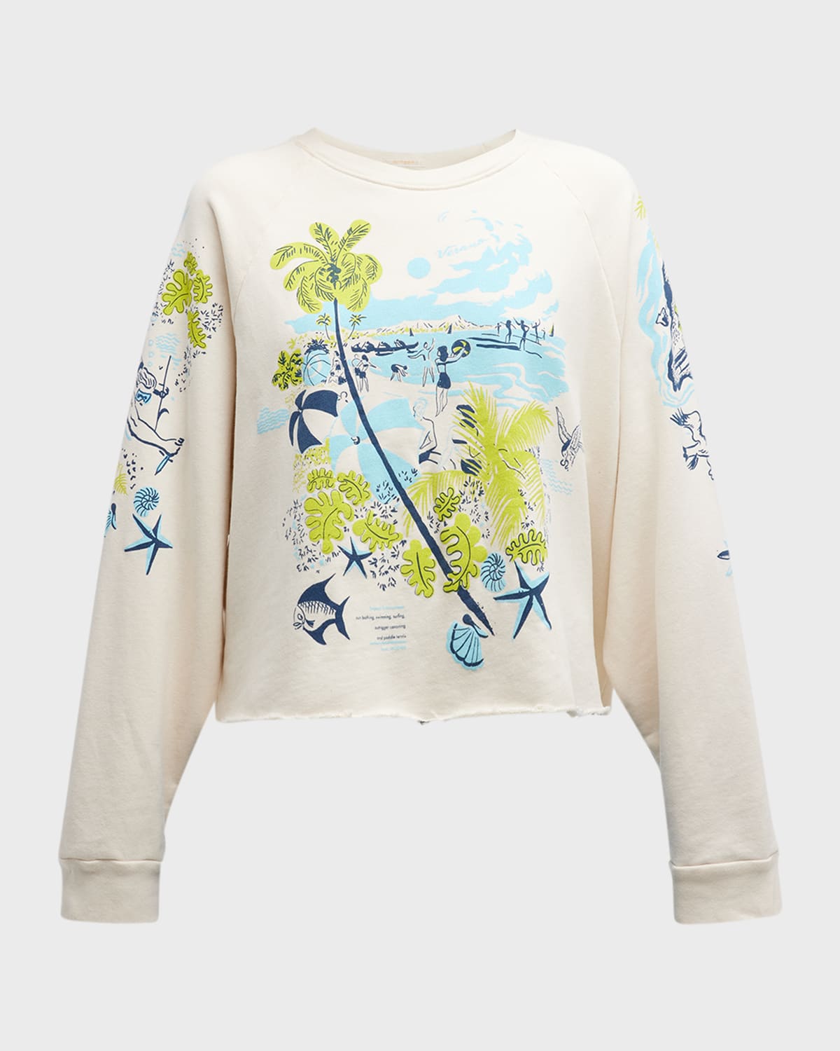 Shop Mother The Boost Crop Cut-off Tee In Esr Escape Route