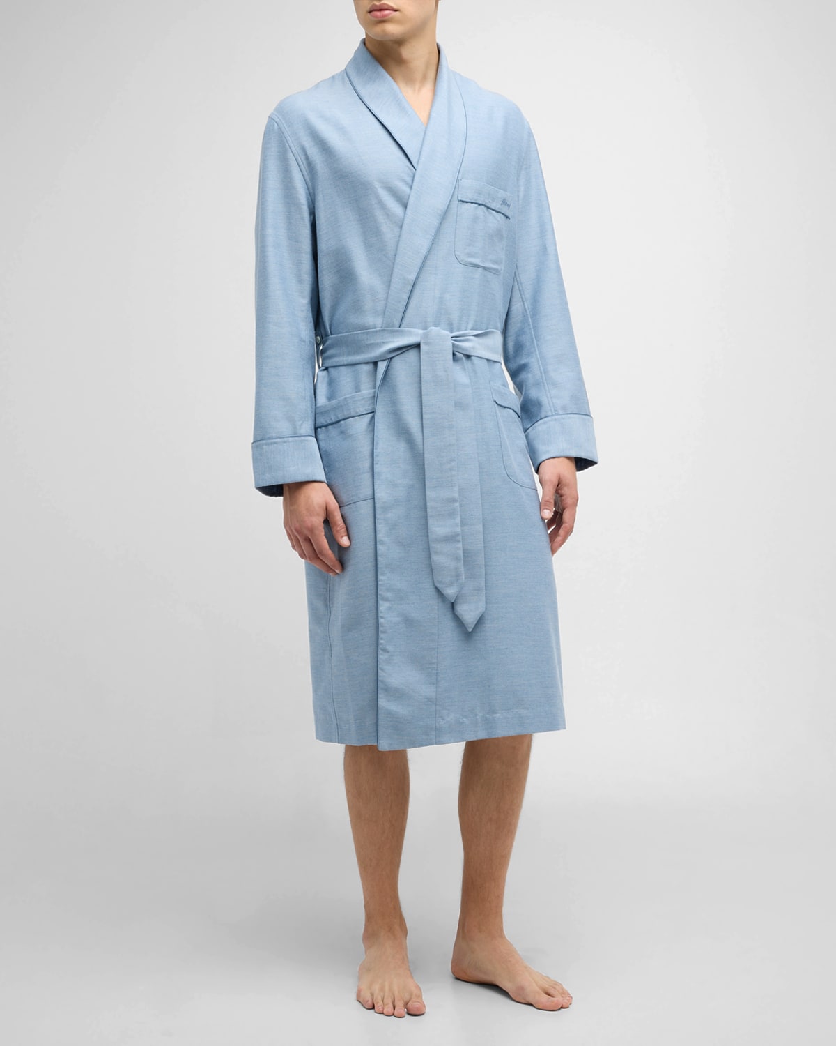 Brioni Men's Cotton-cashmere Robe