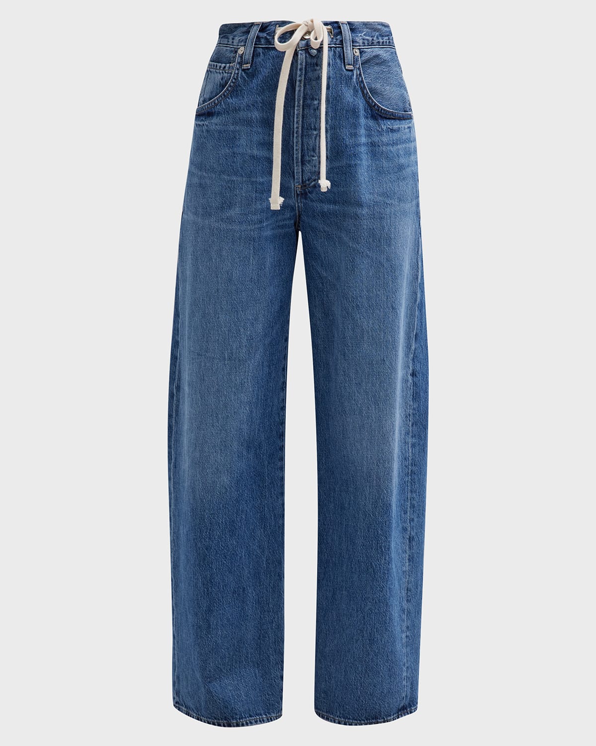 Shop Citizens Of Humanity Brynn Drawstring Wide-leg Trouser Jeans In Atlantis