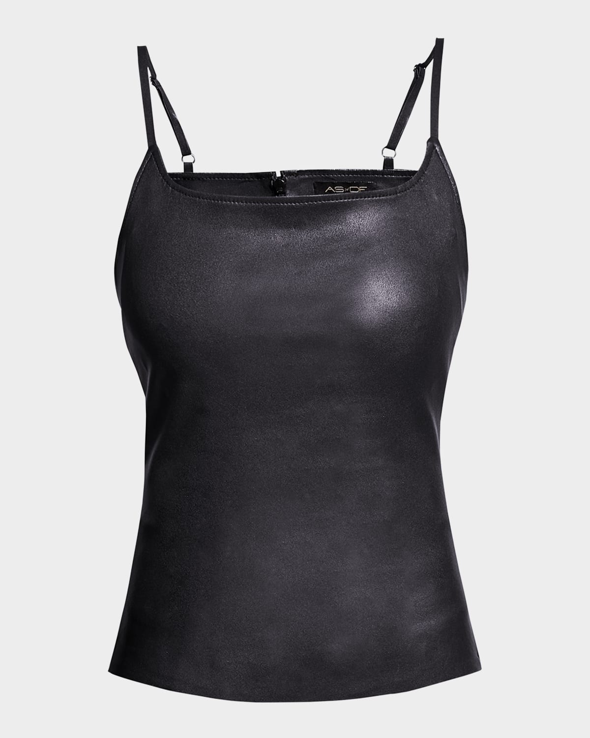 As By Df Memphis Stretch Leather Tank Top In Black