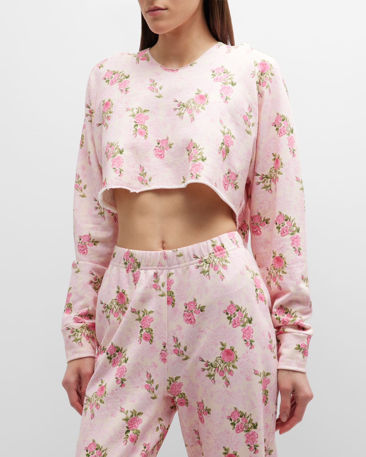 Jemina Rosebud Cropped Hoodie