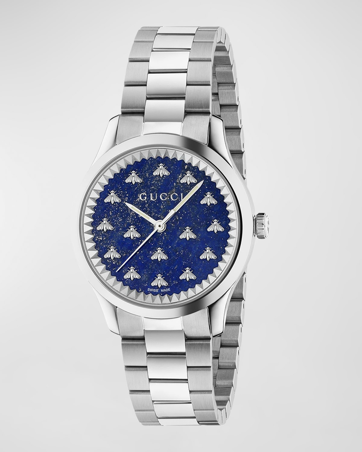 Signature Bee Automatic Bracelet Watch with Blue Lapis Dial