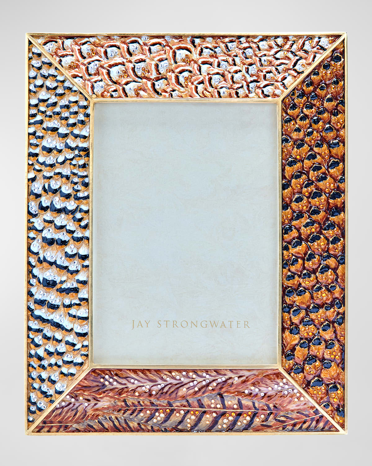 Jay Strongwater Pheasant Photo Frame, 5" X 7"