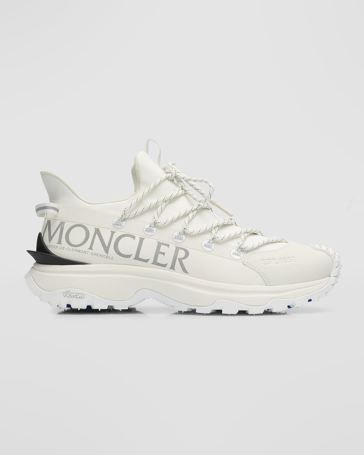 Shop Moncler Men's Trailgrip Lite 2 Low Top Sneakers In White