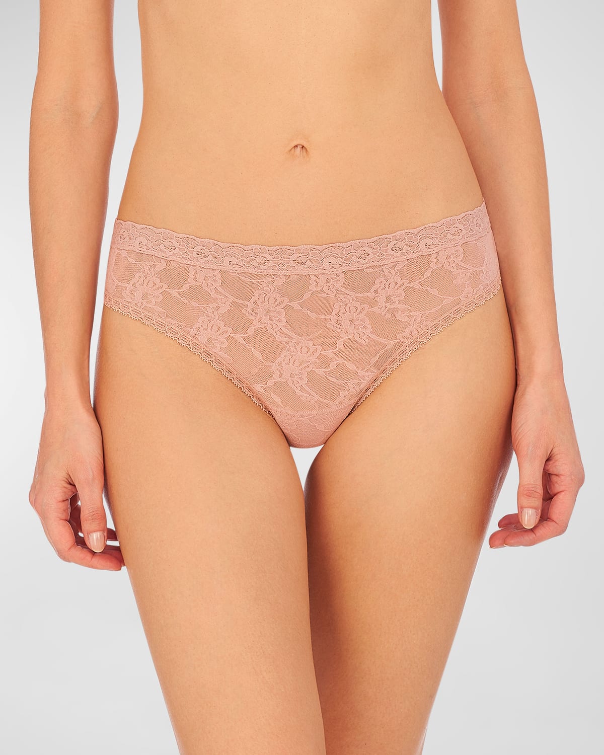 NATORI BLISS ALLURE FLORAL LACE THONG
