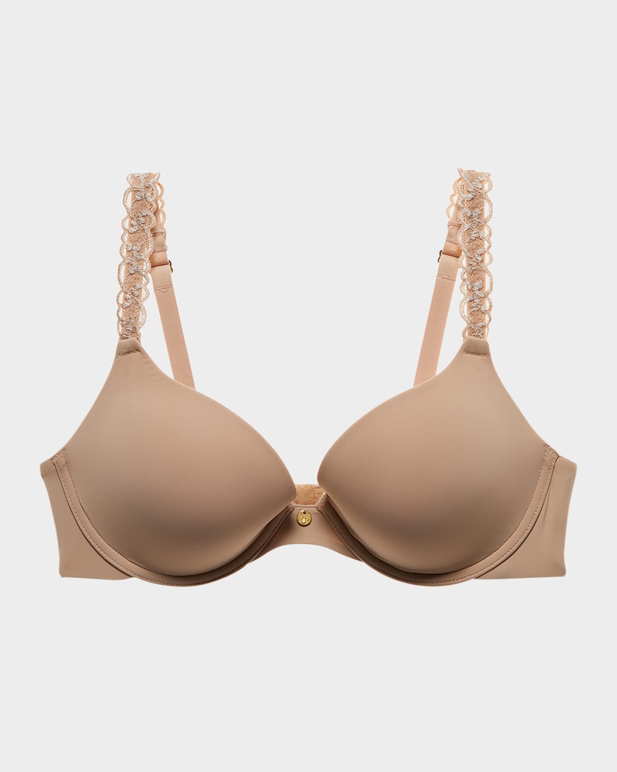 Pure Luxe Lace-Trim Push-Up Bra