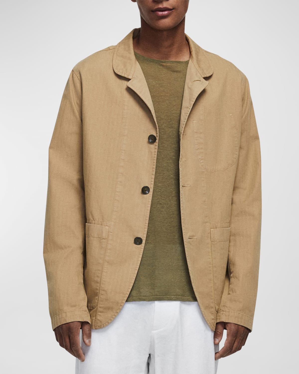 Rag & Bone Men's Jasper Herringbone Blazer In Brown