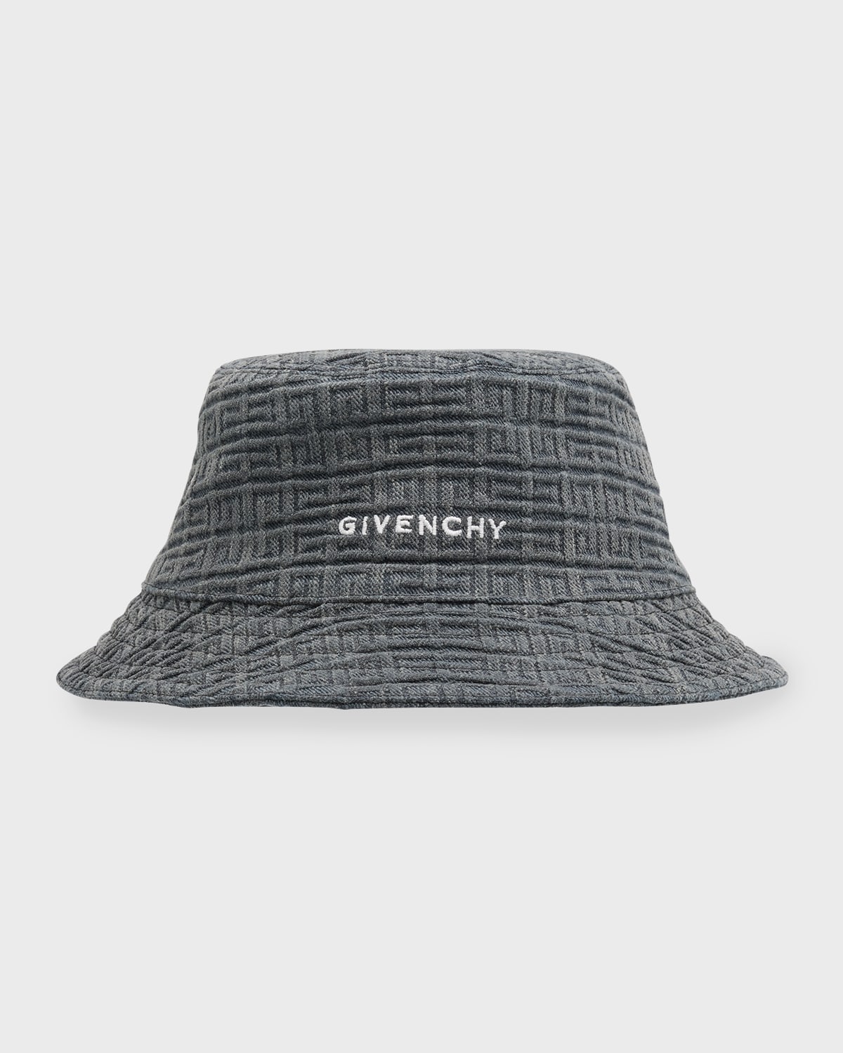 Shop Givenchy Men's 4g Logo Bucket Hat In Grey
