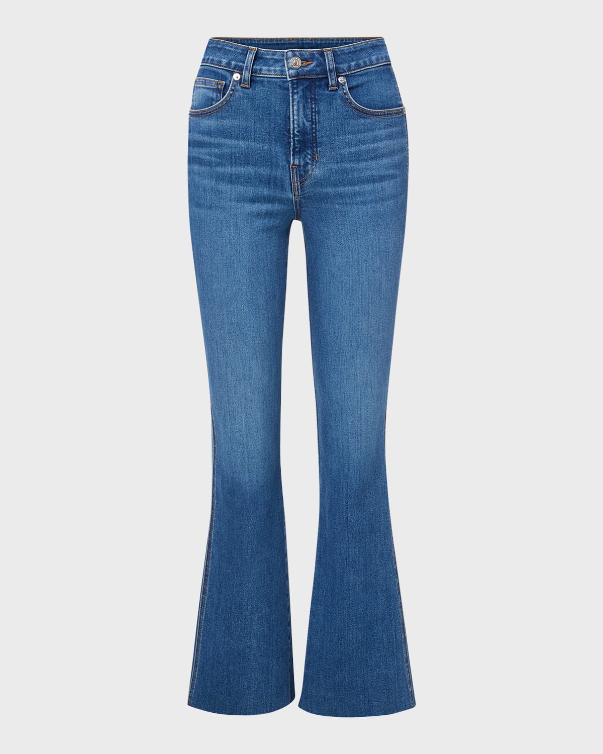 Veronica Beard Jeans Taylor Wide-leg Patch Pocket Jeans In Serendipity