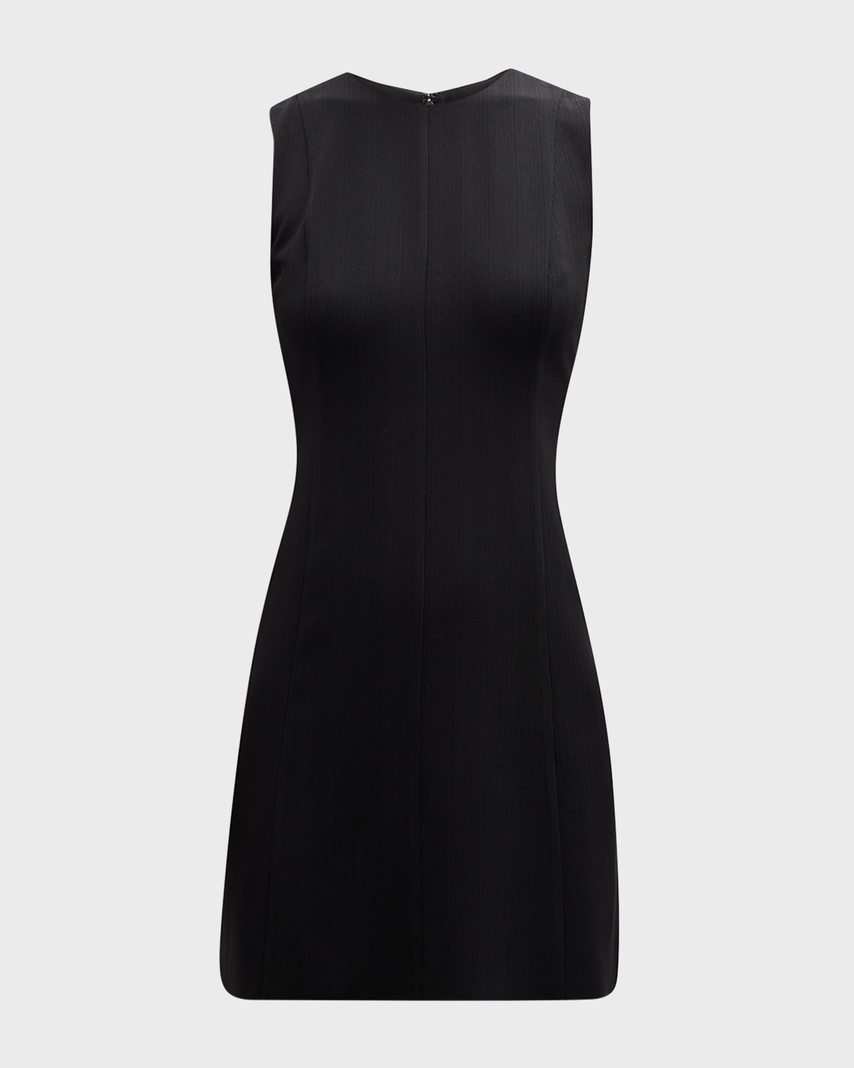 Theory Admiral Stripe Sleeveless Mini Dress In Nocturne Navy