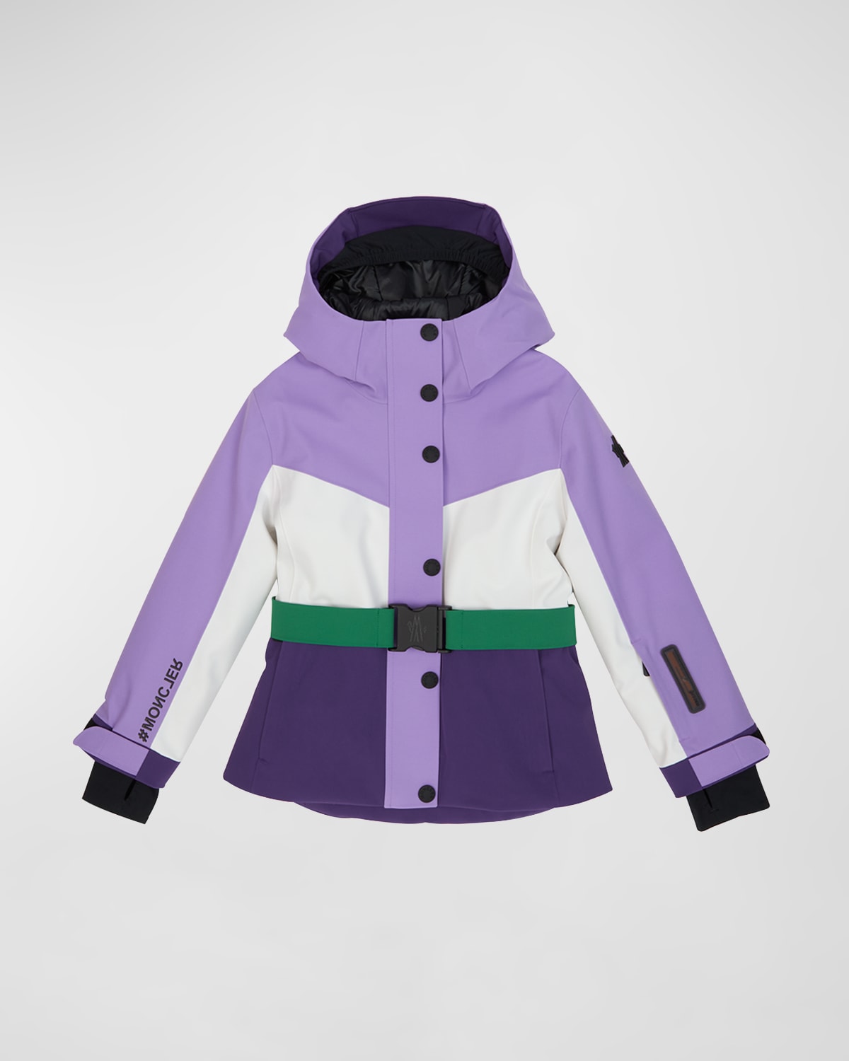 Moncler Grenoble Kids' Girl's Corserey Colorblock Jacket In Violet