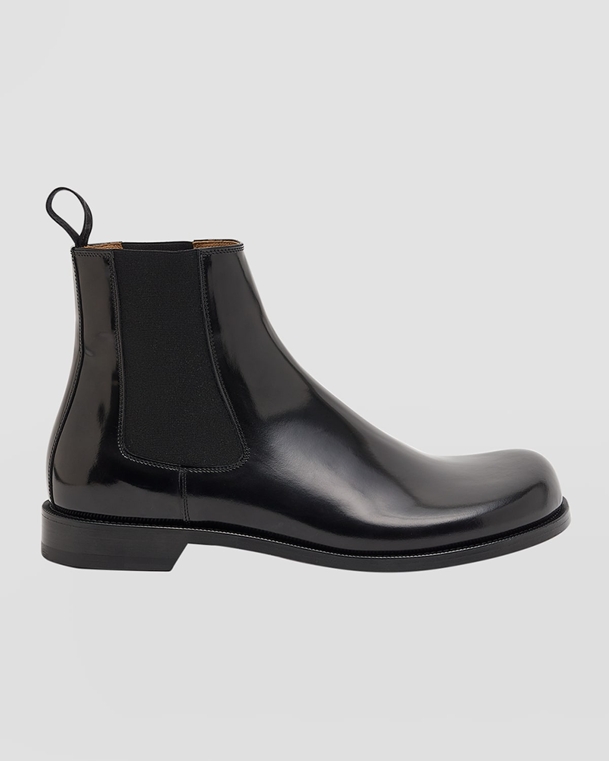 Loewe Round-headed Boots With Thick Heels In Black