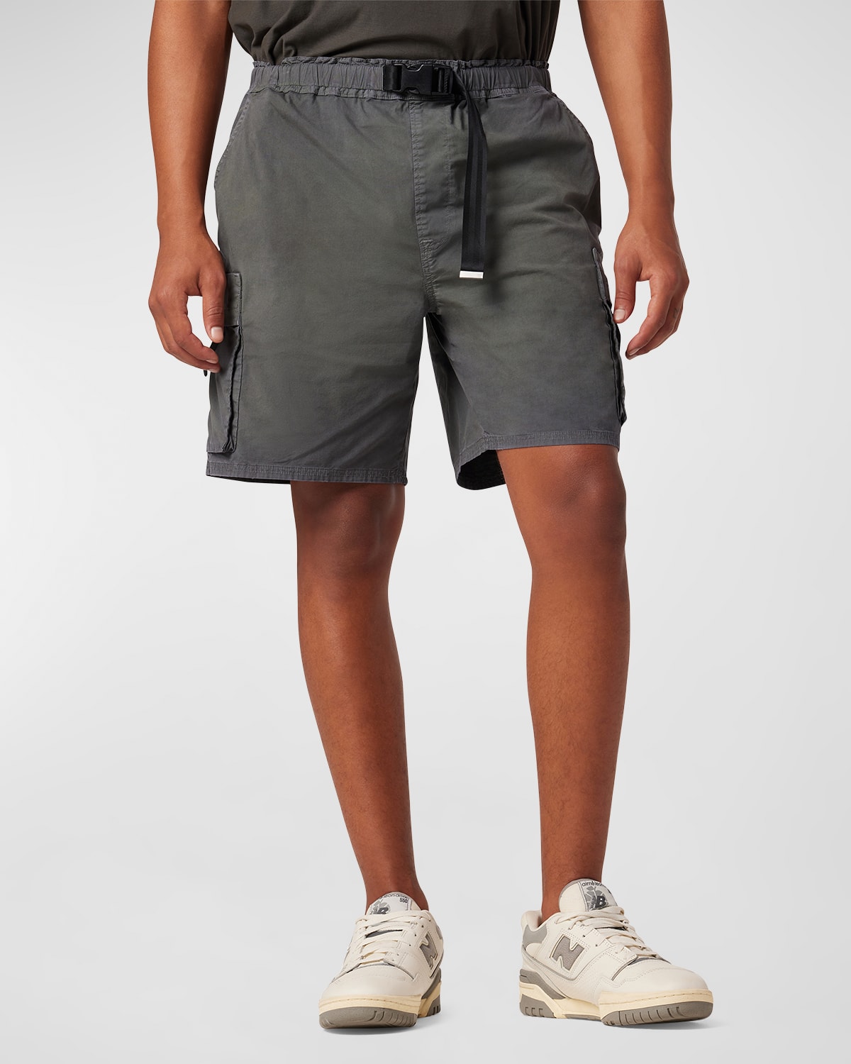 Shop Hudson Men's Belted Utility Shorts In Carbon