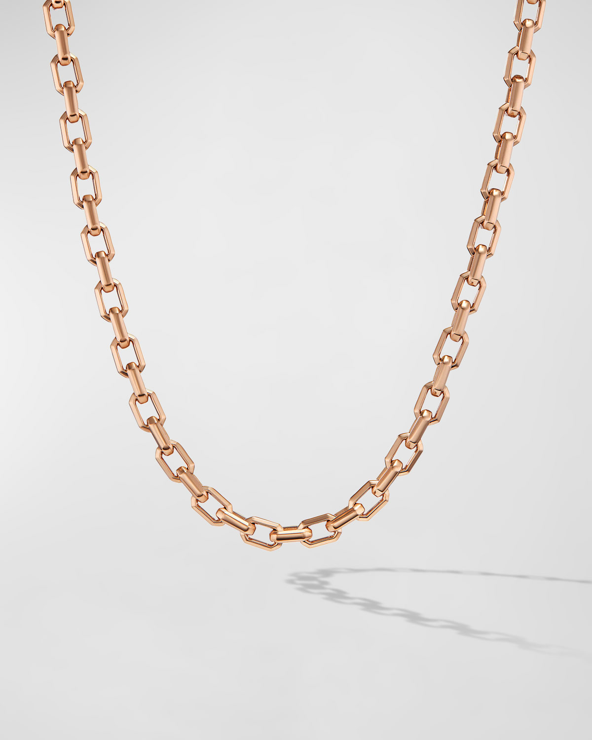 David Yurman Men's Streamline Heirloom Link Necklace in 18K Rose Gold, 5.5mm, 20"L