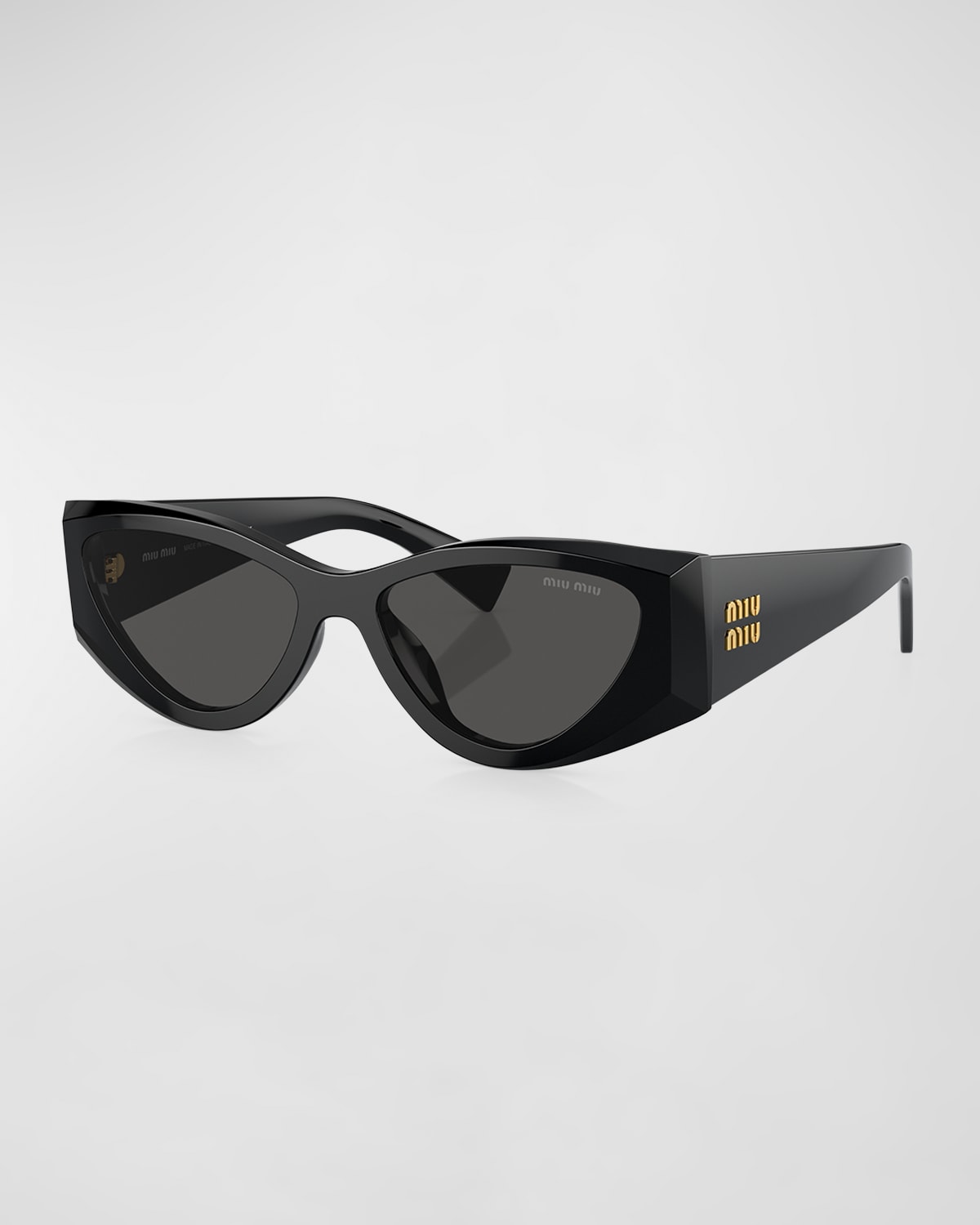 MU 06YS Monochrome Acetate Cat-Eye Sunglasses