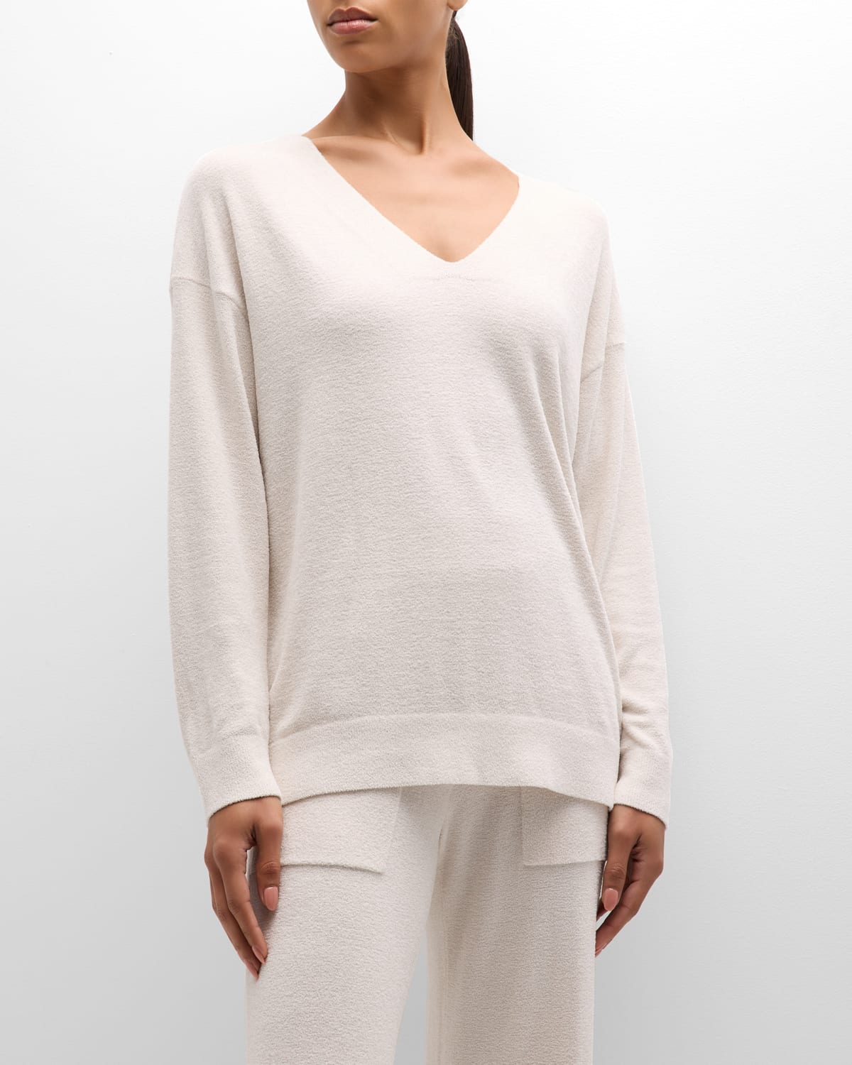 Barefoot Dreams Cozychic Ultra Lite High-low Pullover In Almond