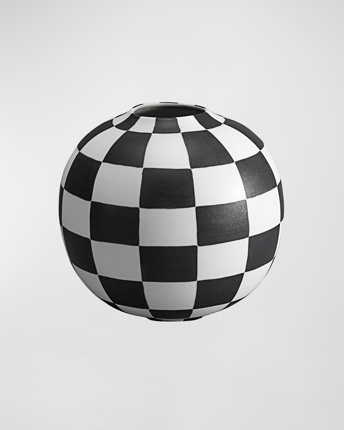 L'objet White Damier Porcelain Vase